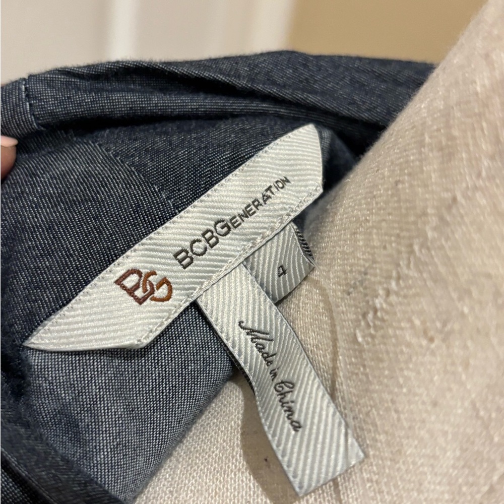 Bcbgeneration Gray Embellished Halter Cocktail Dr… - image 4